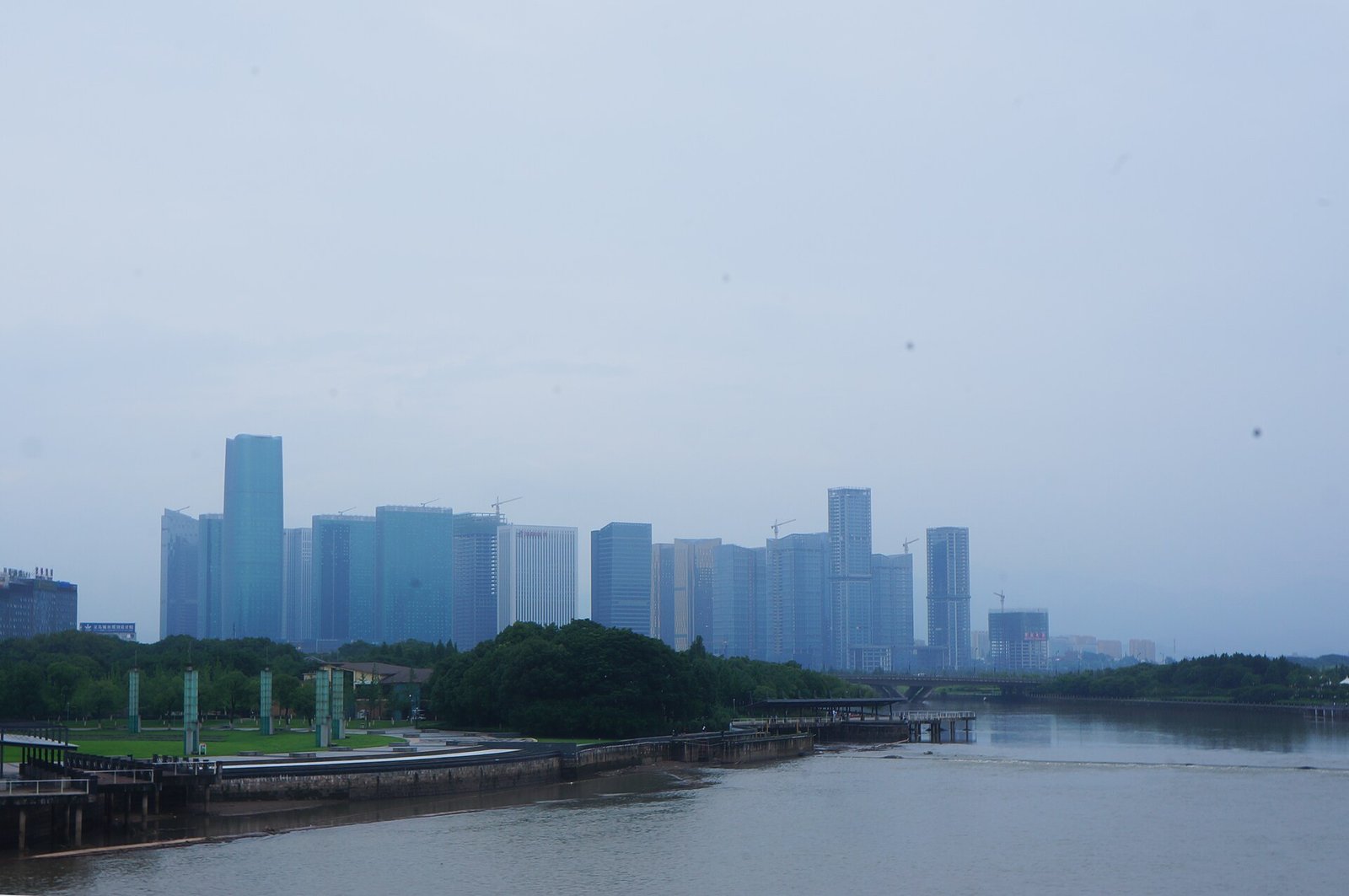 Aerial view of Yiwu, Zhejiang